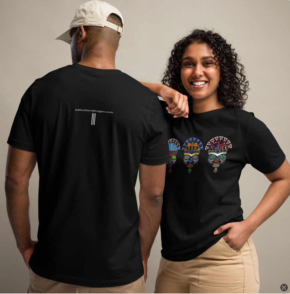 African Art T-shirts-Pat Sutton Designs