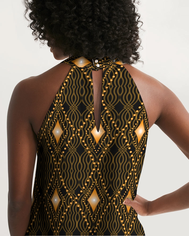 Halter Dress- Eclipse | Pat Sutton Designs Halter Dress- Eclipse | Pat Sutton Designs