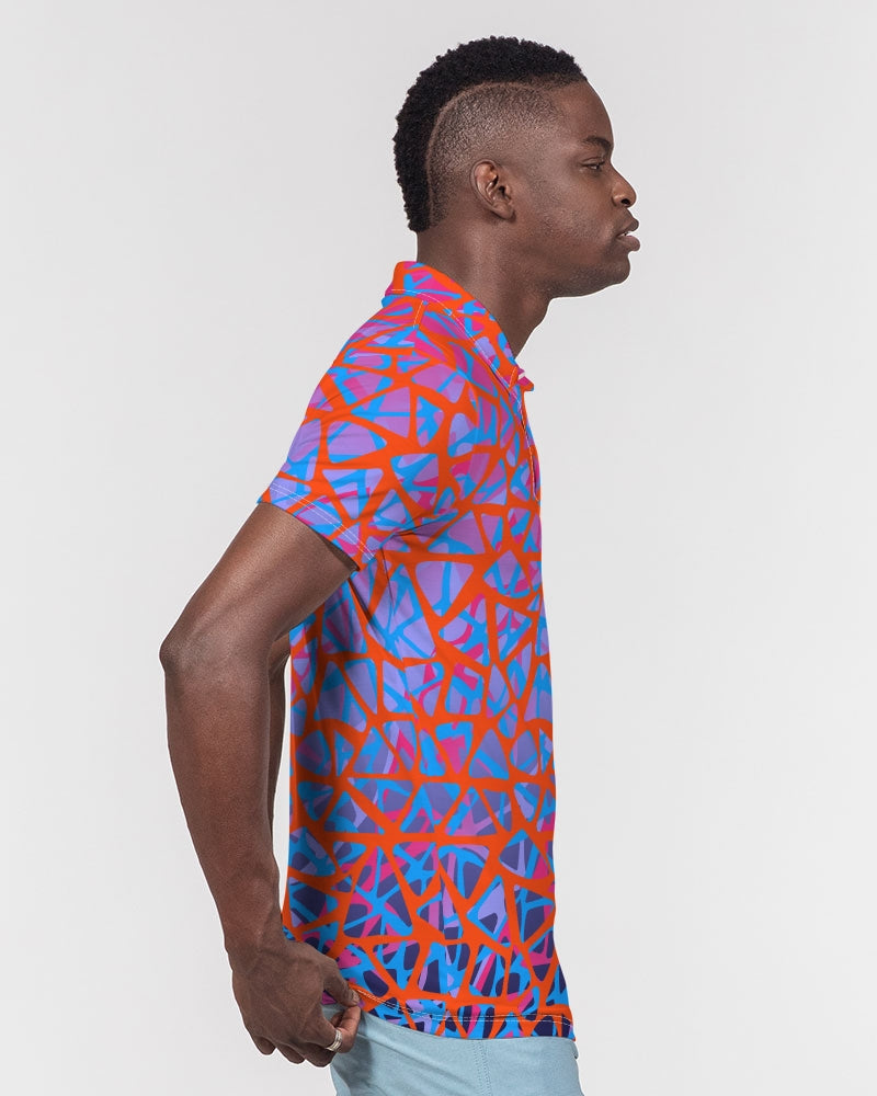 Men's Polo Shirt- Neon-Pat Sutton Designs