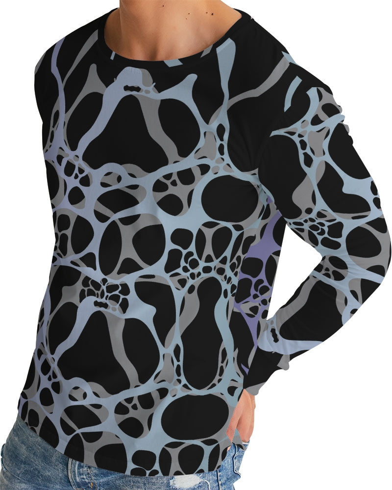 Men's Long Sleeve Tee-Ice Blue-Pat Sutton Designs
