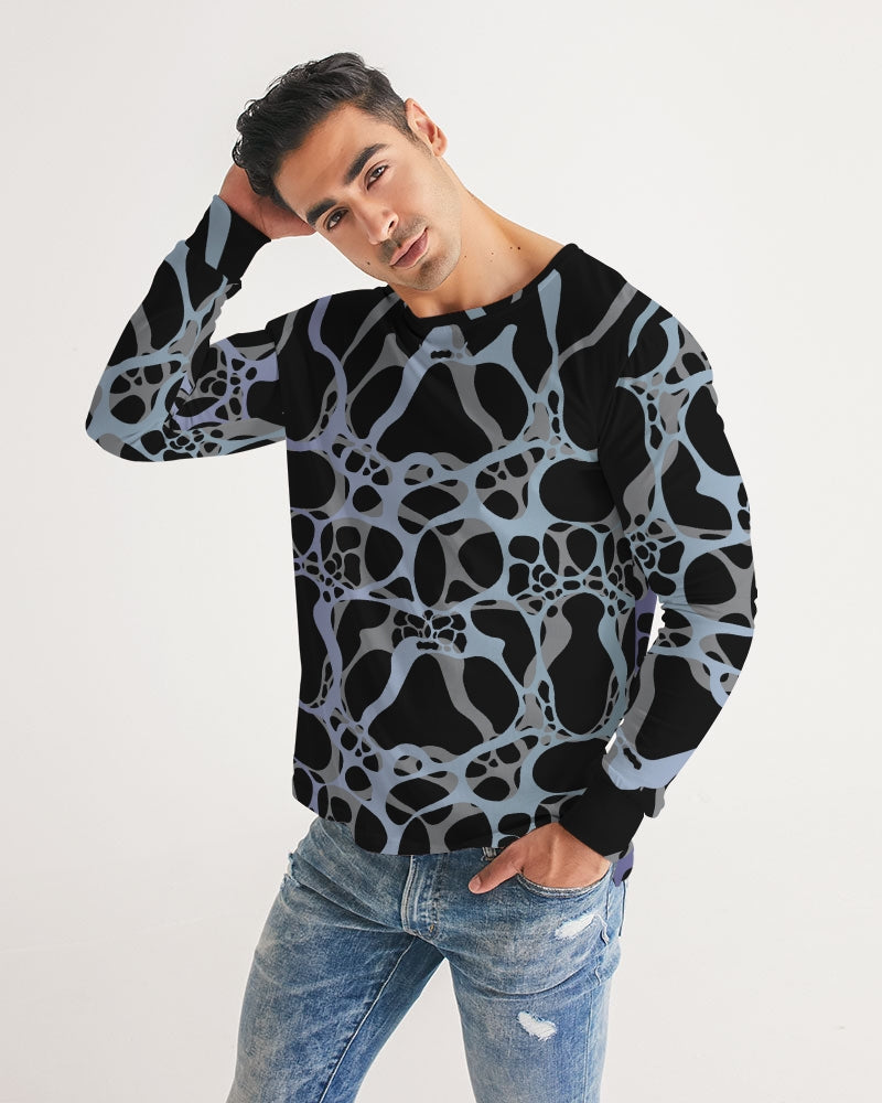 Men's Long Sleeve Tee-Ice Blue-Pat Sutton Designs