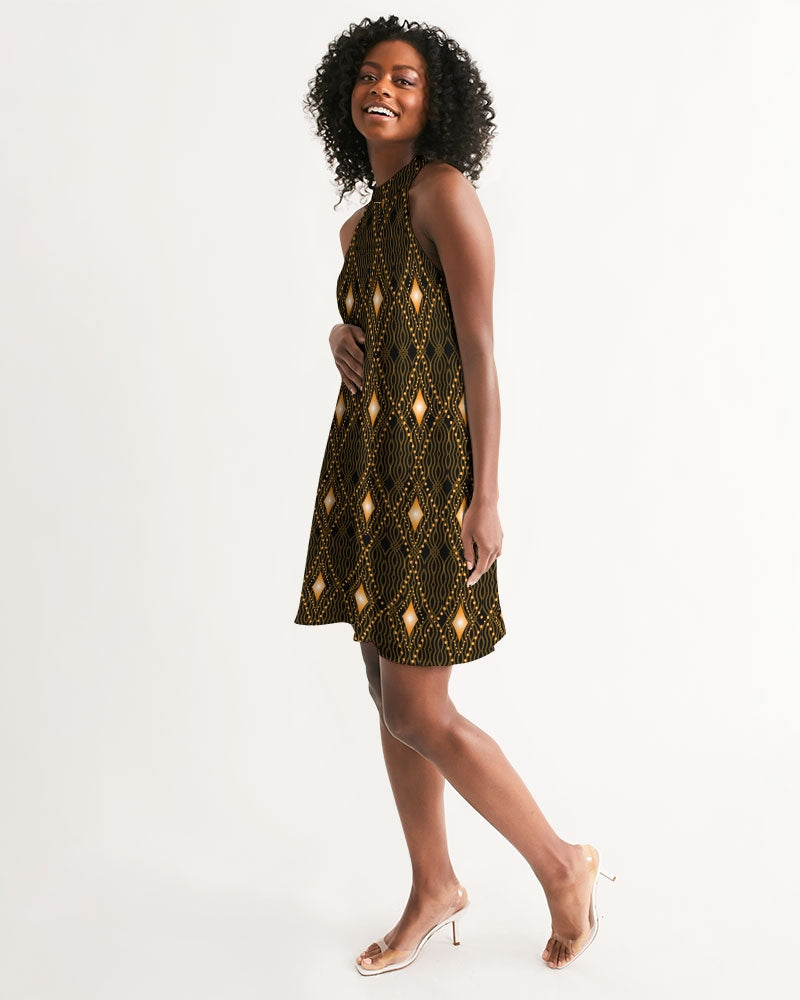 Halter Dress- Eclipse-Pat Sutton Designs