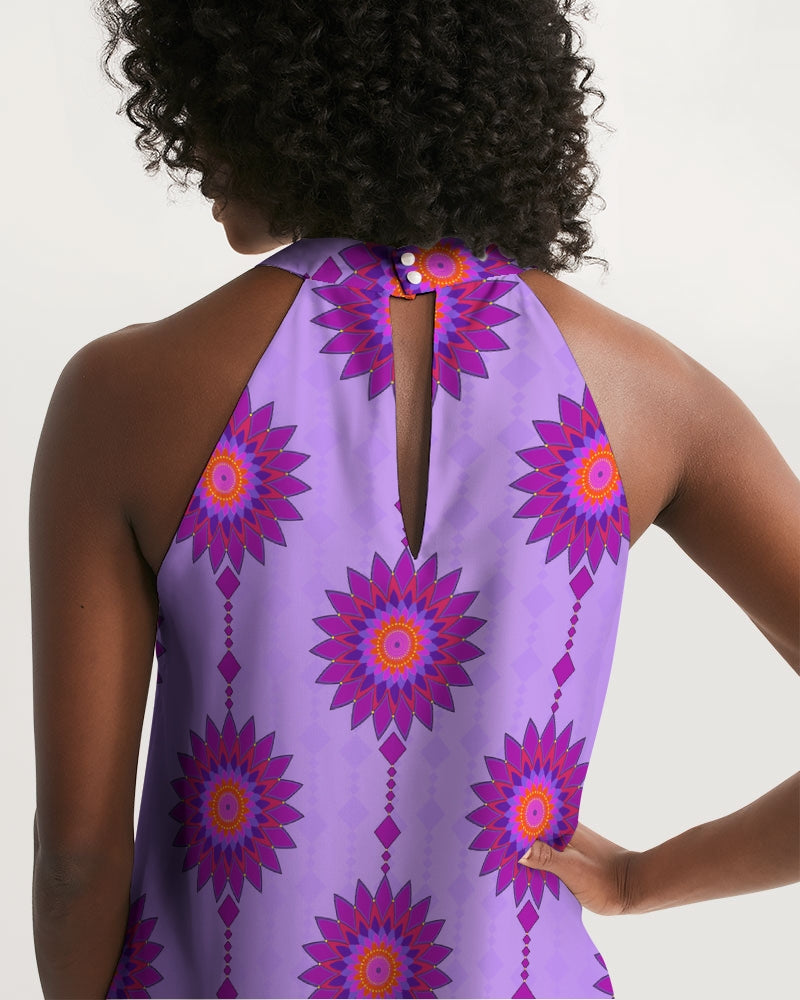 Halter Dress- Lilac-Pat Sutton Designs