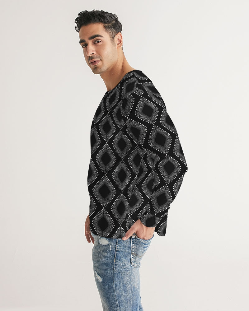 Men's Long Sleeve Tee-Black Ocean