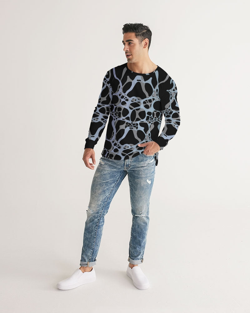 Men's Long Sleeve Tee-Ice Blue-Pat Sutton Designs