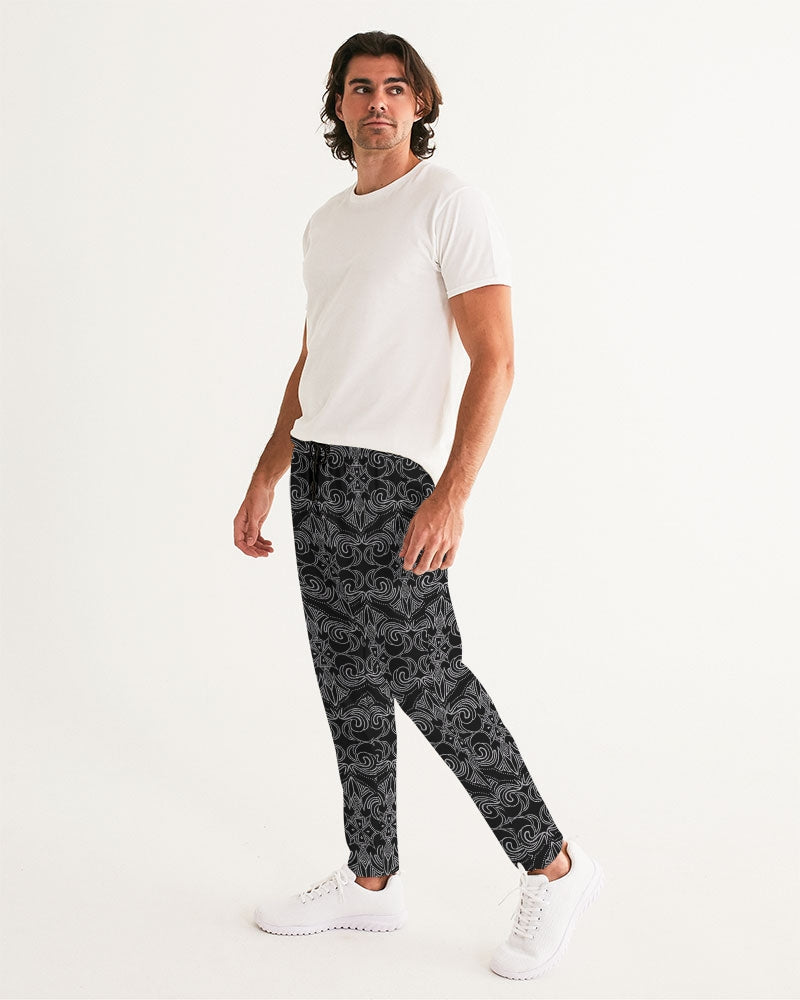 Men's Joggers-Gravity Black-Pat Sutton Designs