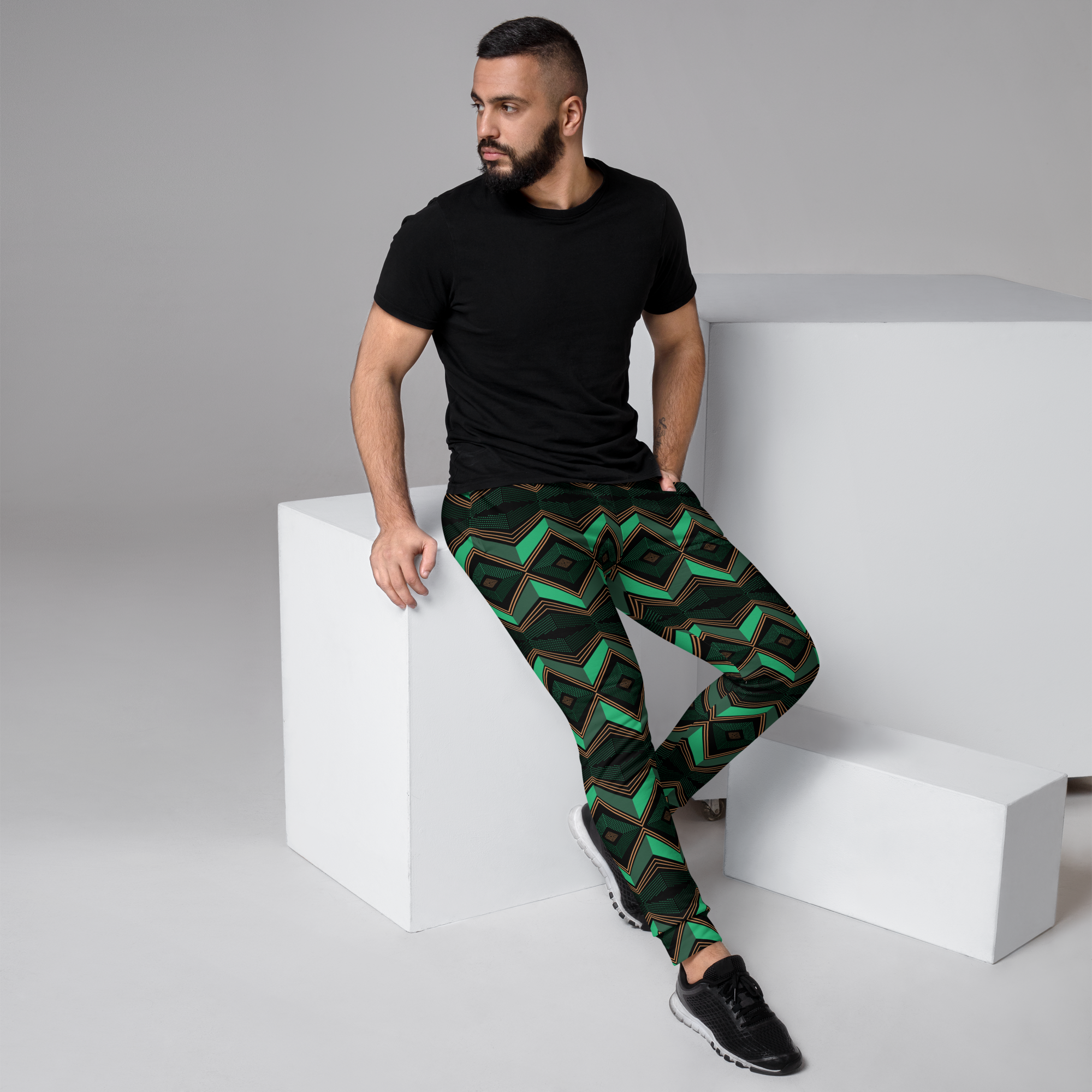 Men's Joggers- Echoes-Pat Sutton Designs