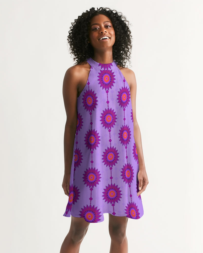 Halter Dress- Lilac | Pat Sutton Designs Halter Dress- Lilac | Pat Sutton Designs
