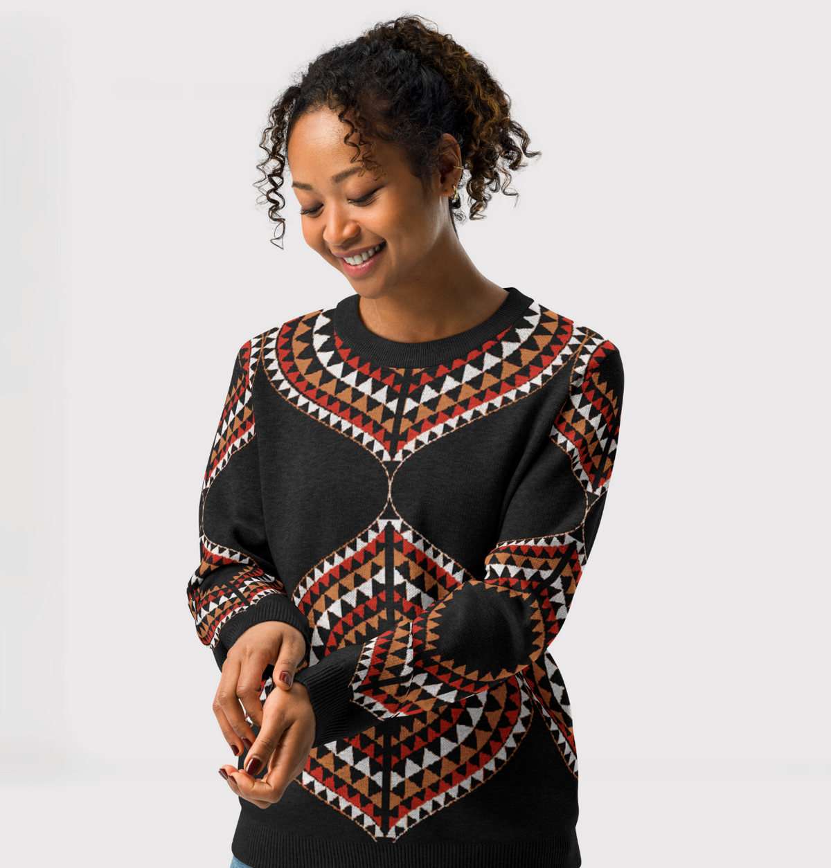 Knitted sweater- Mandala-Pat Sutton Designs