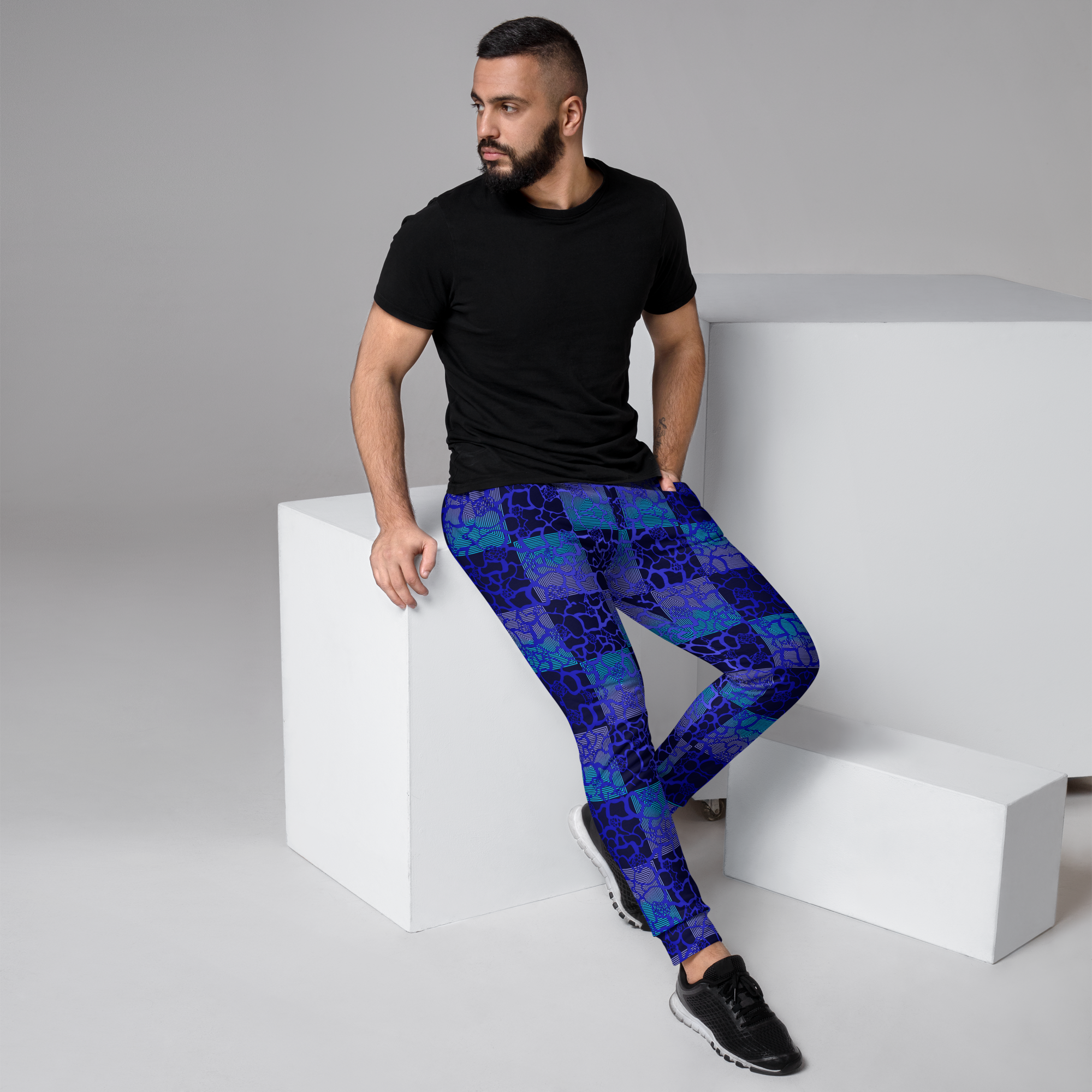 Men's Joggers-Web Overlay-Pat Sutton Designs