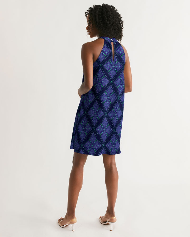 Women's Halter Dress- Jewel-Pat Sutton Designs