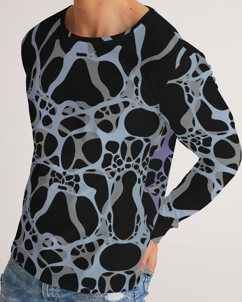Men's Long Sleeve Tee-Ice Blue-Pat Sutton Designs