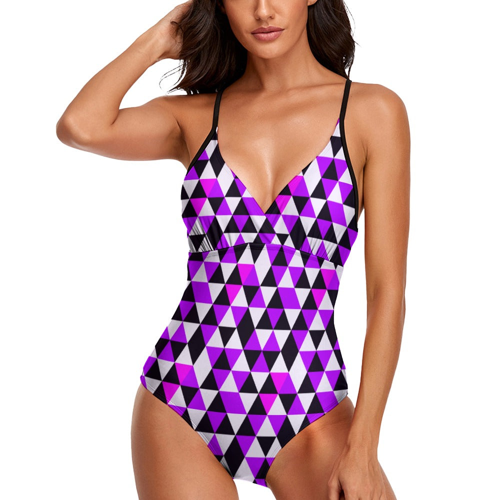 Swimsuit- Irises-Pat Sutton Designs