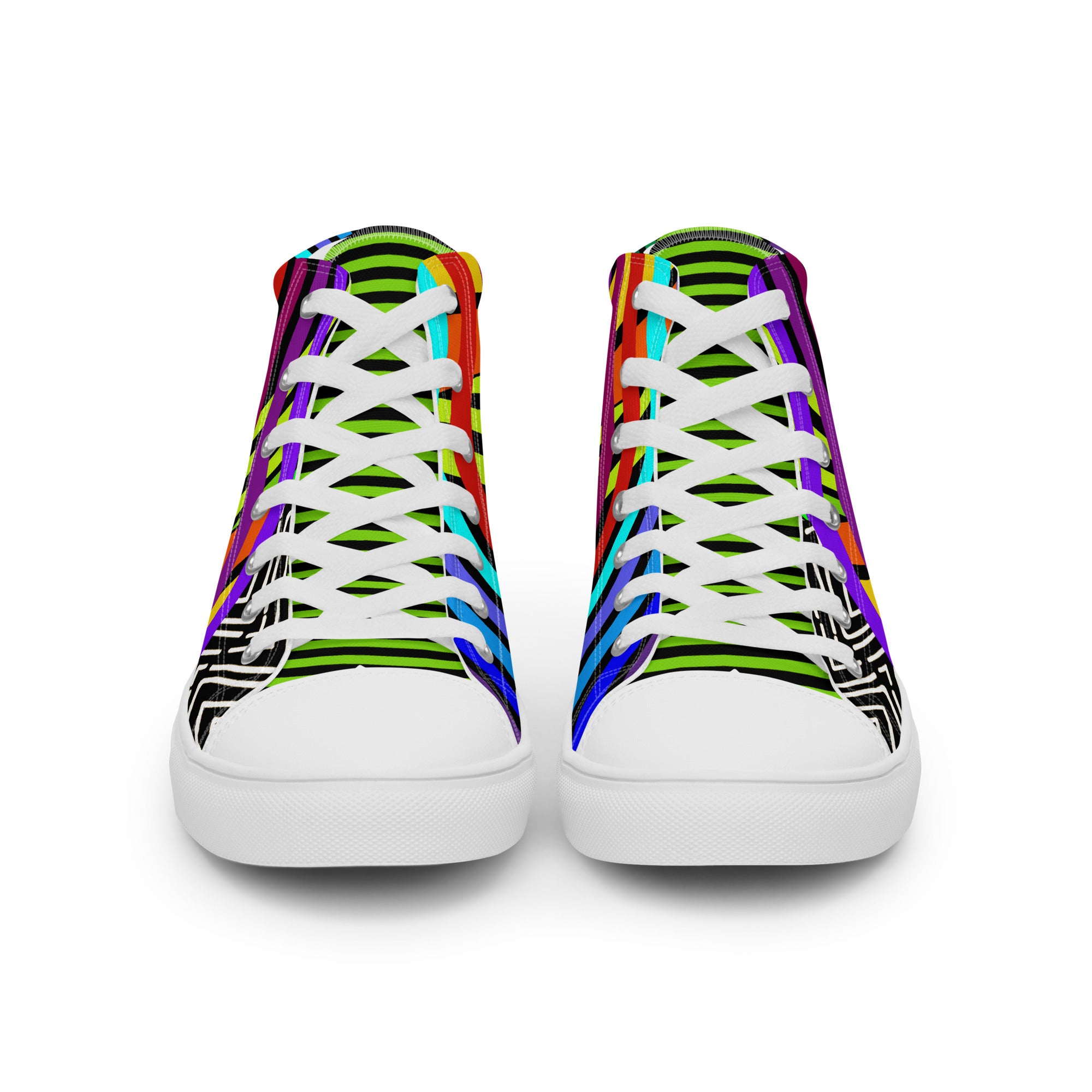 Men’s high top- Digital Butterfly (Variant)-Pat Sutton Designs