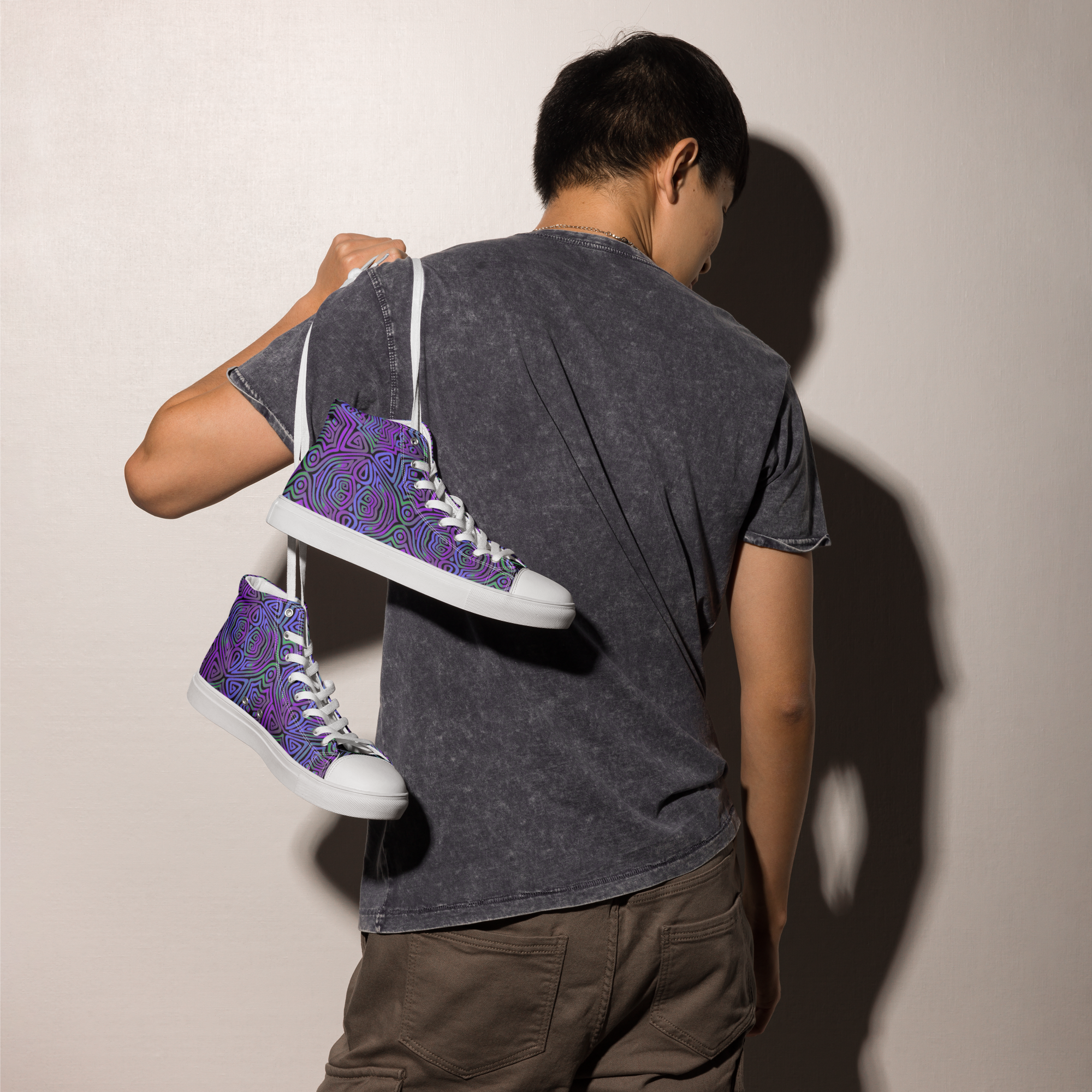 Men’s high top-Purple Reignz