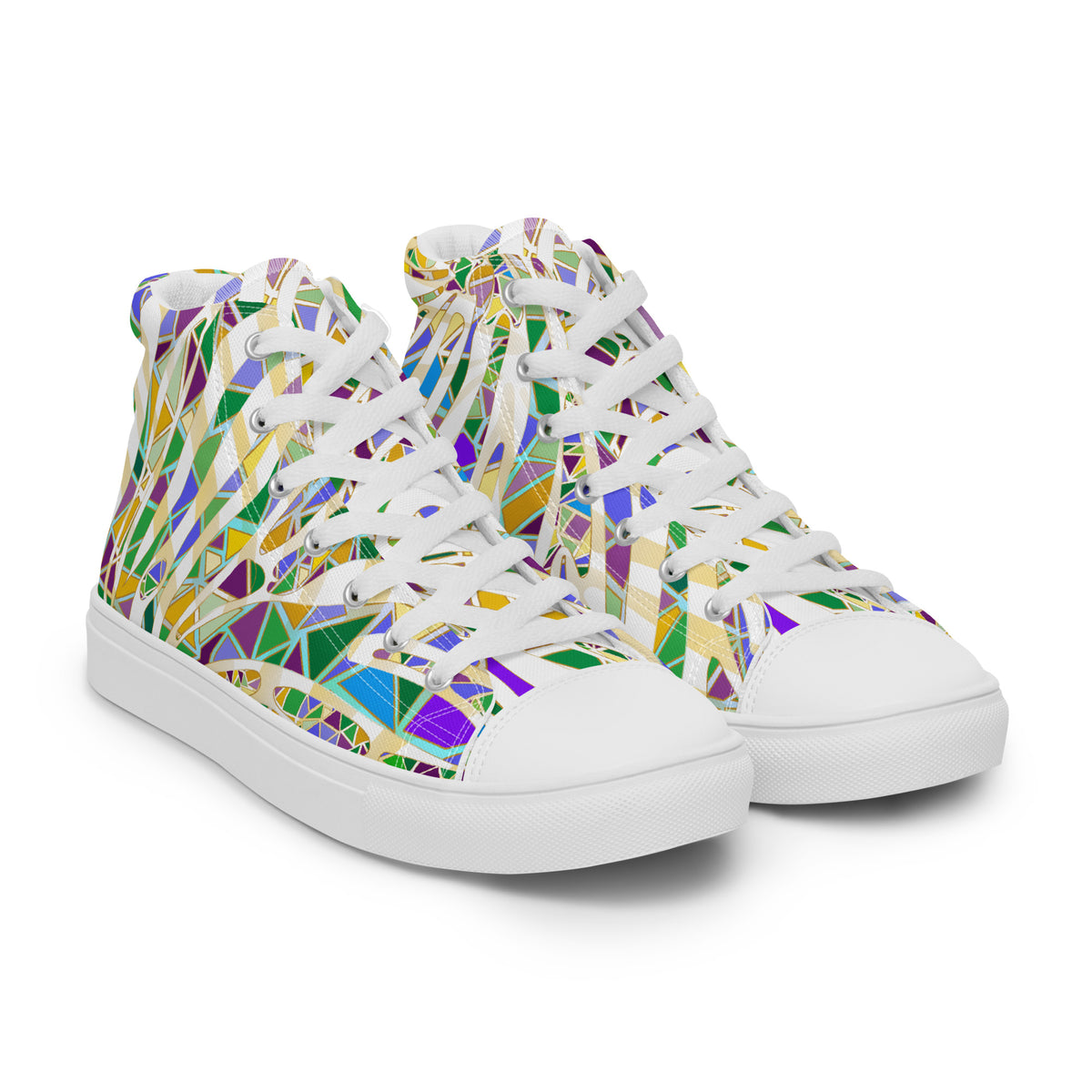 Women’s high tops-Cathedral Glass-Pat Sutton Designs