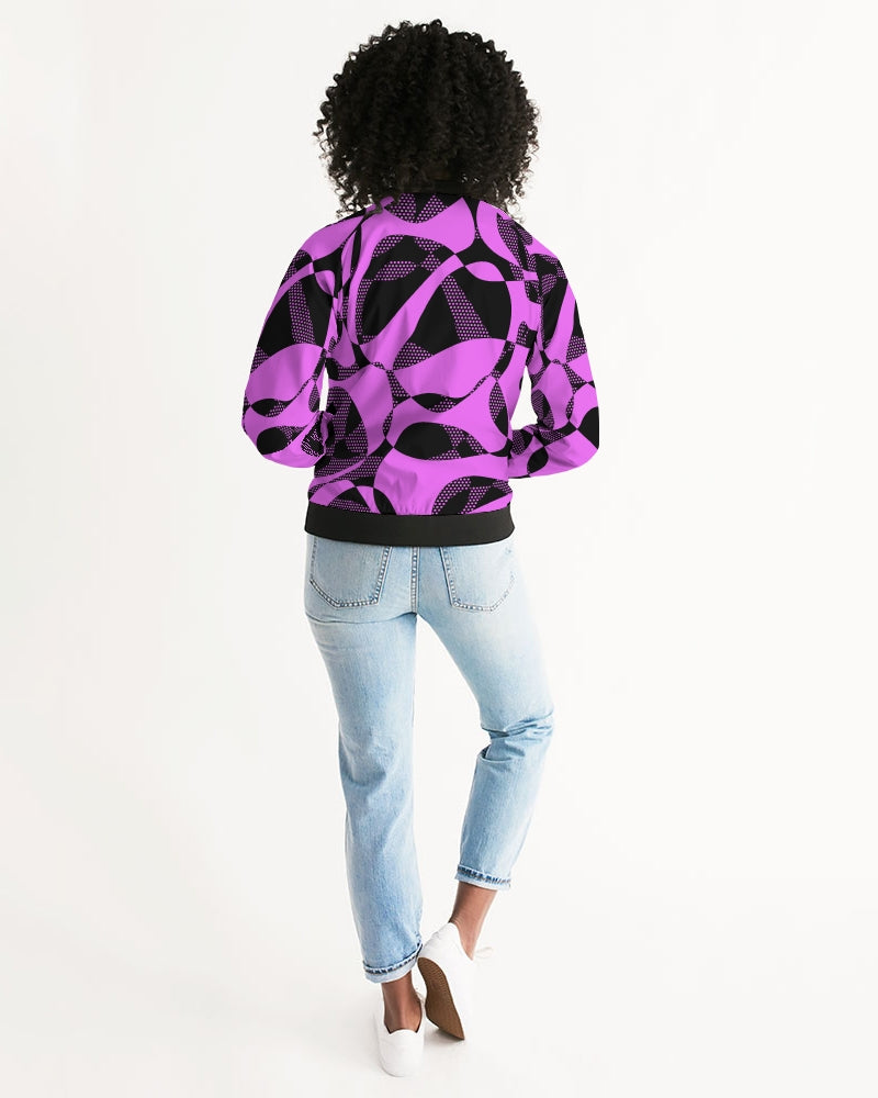 Women's Jacket- Pink Polka-Pat Sutton Designs