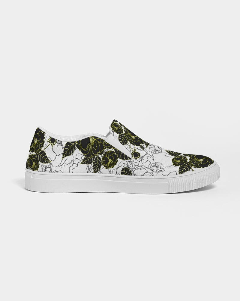 Women's Slip On - Peonie Noir-Pat Sutton Designs
