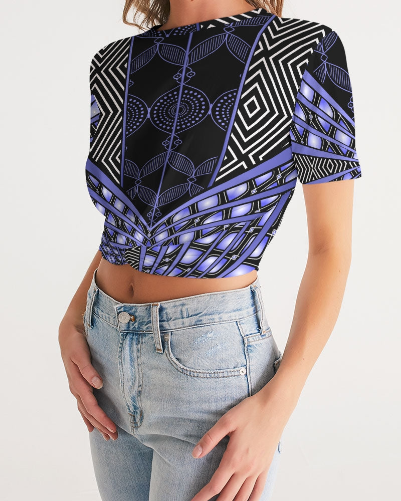 Cropped Tee-Sky Princess-Pat Sutton Designs