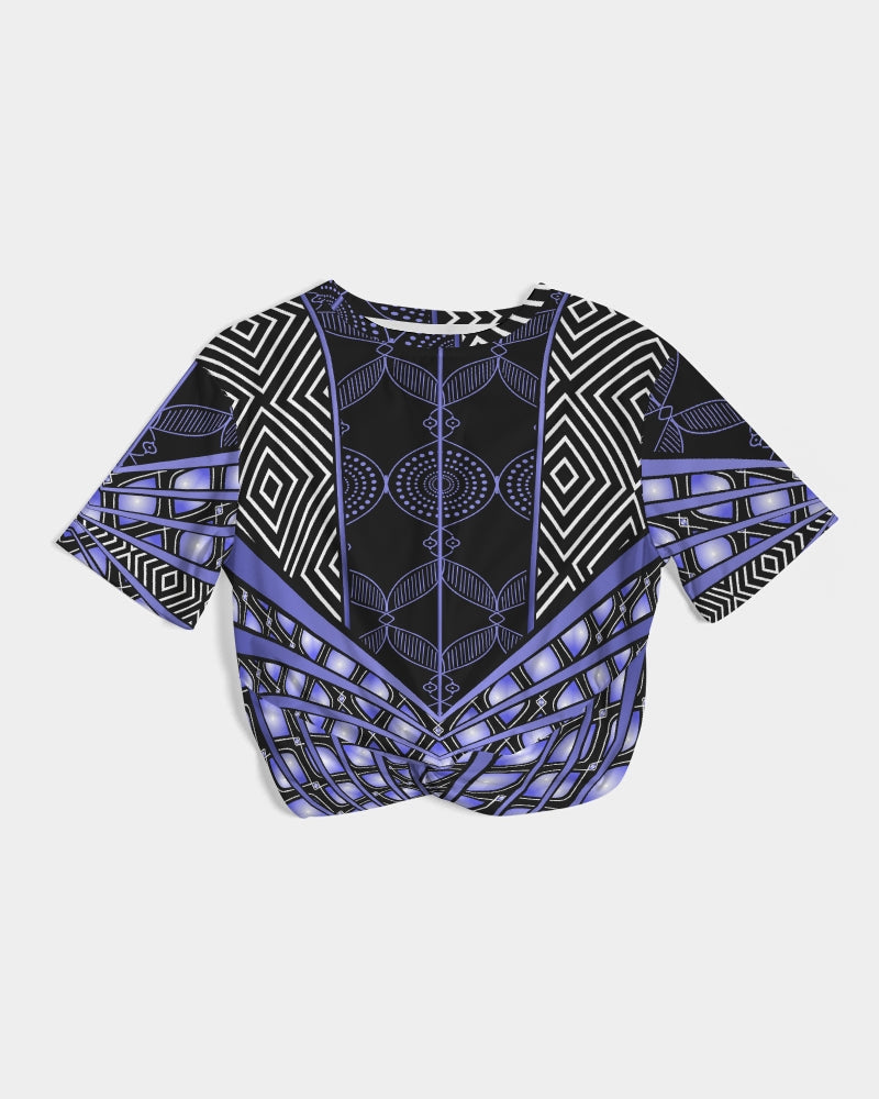 Cropped Tee-Sky Princess-Pat Sutton Designs