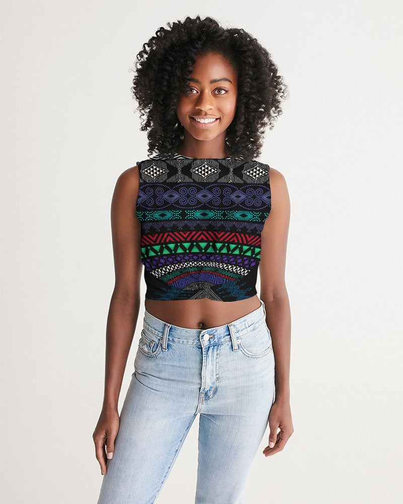 Women's Cropped Tank-Top Shelf-Pat Sutton Designs