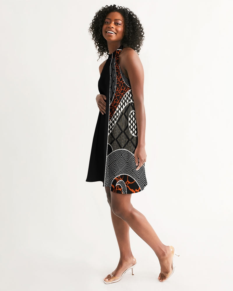 Women's Halter Dress-African Summer-Pat Sutton Designs