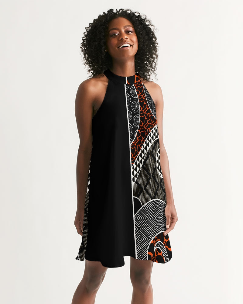 Women's Halter Dress-African Summer