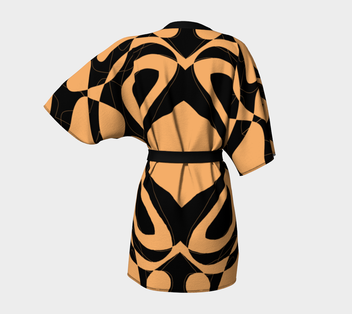 Kimono Robe- Scribble Flow-Pat Sutton Designs