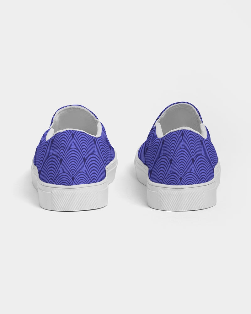 Women's Slip On- Dynamic Periwinkle-Pat Sutton Designs