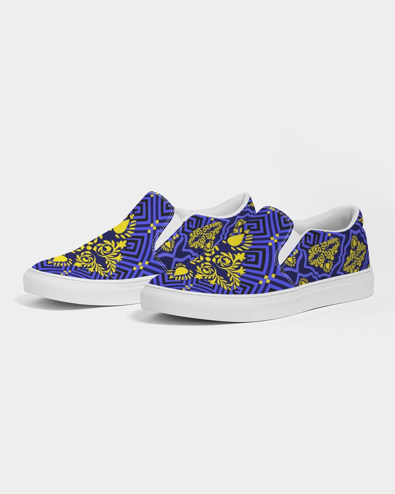 Women's Slip-On- Sweet Blues-Pat Sutton Designs