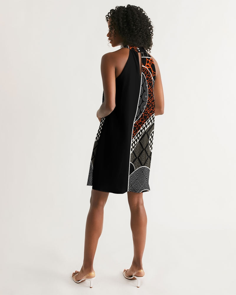 Women's Halter Dress-African Summer-Pat Sutton Designs