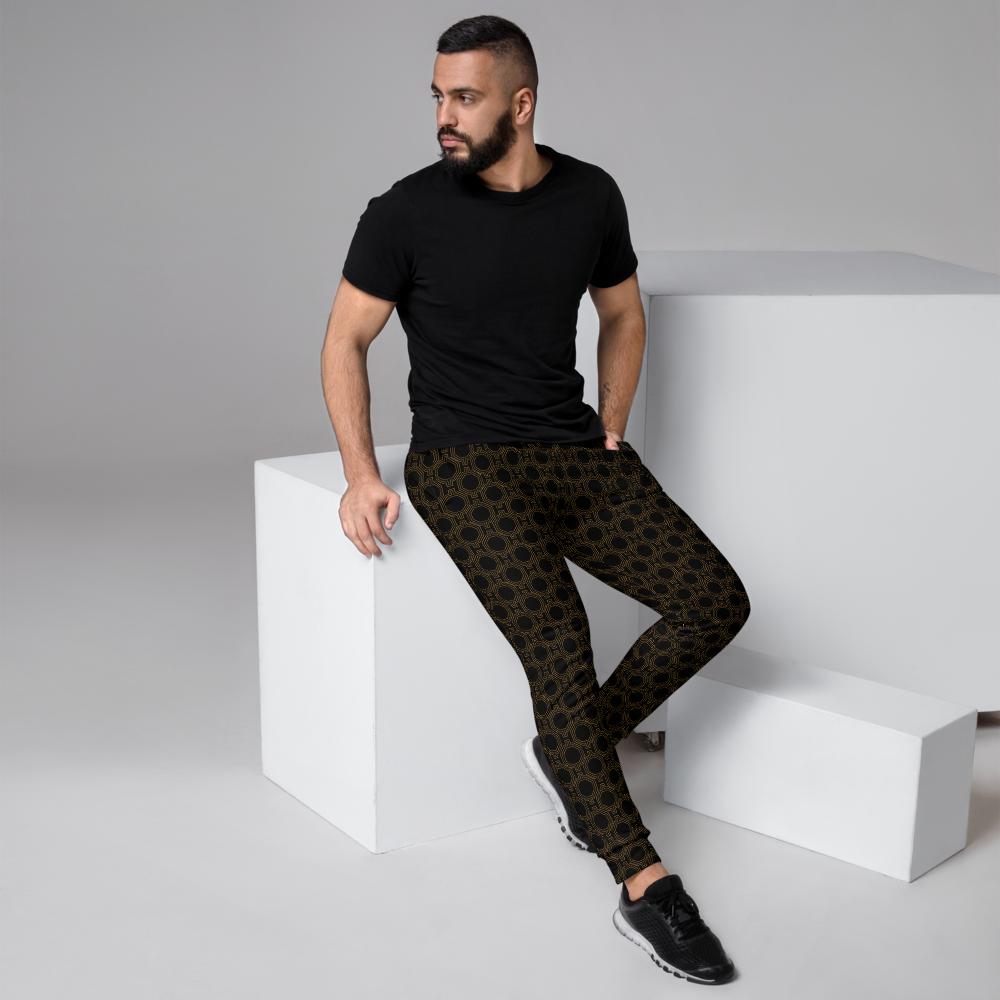 Men's Joggers- Happy Design-Pat Sutton Designs