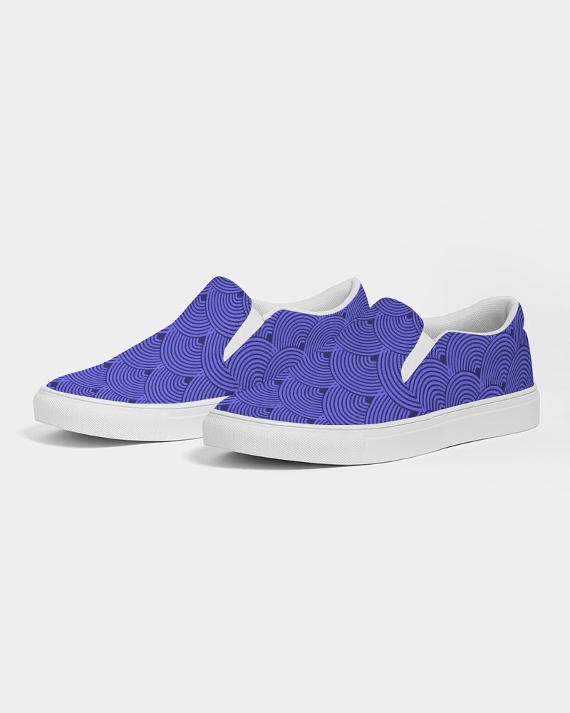 Women's Slip On- Dynamic Periwinkle-Pat Sutton Designs