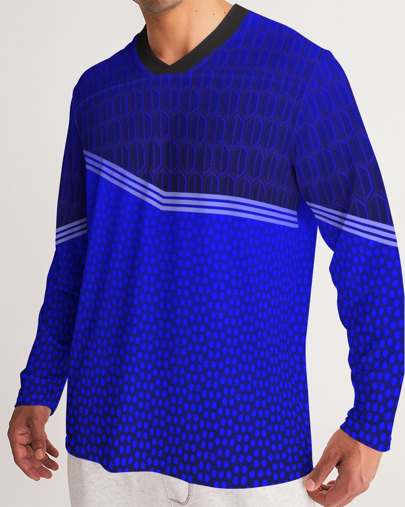 Men's Sports Jersey- Blue Armor-Pat Sutton Designs