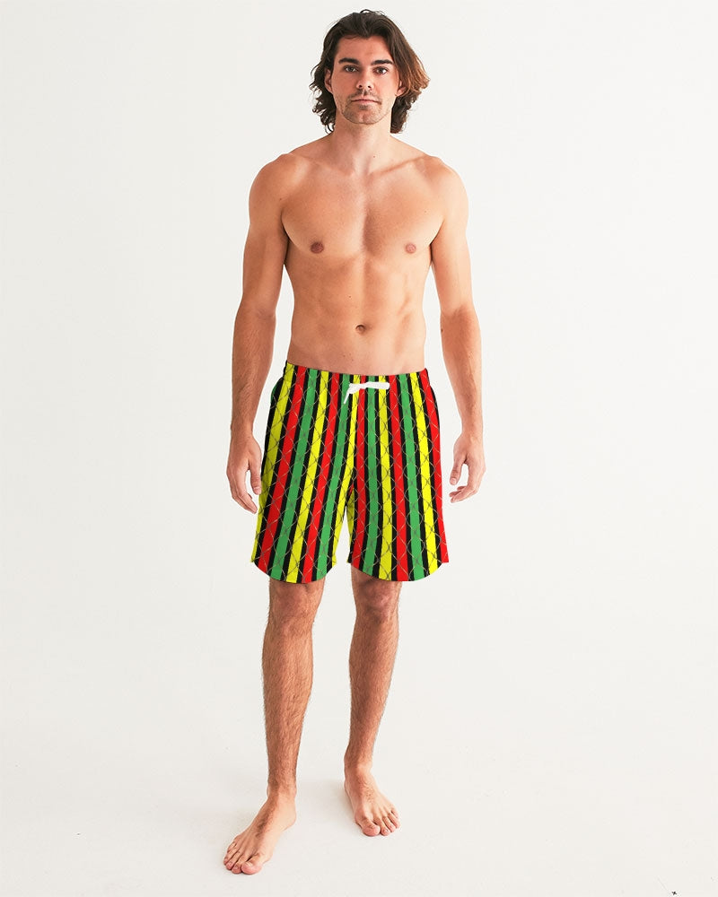 Men's Board Shorts- Caribbean Flair-Pat Sutton Designs