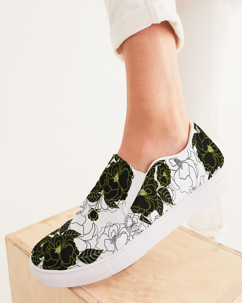 Women's Slip On - Peonie Noir-Pat Sutton Designs