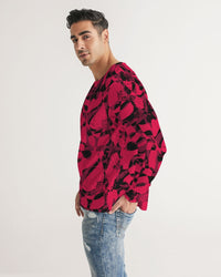 Men's Long Sleeve Tee-Harvest Red-Pat Sutton Designs