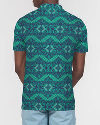 Men's Polo Shirt- Gravity Teal-Pat Sutton Designs