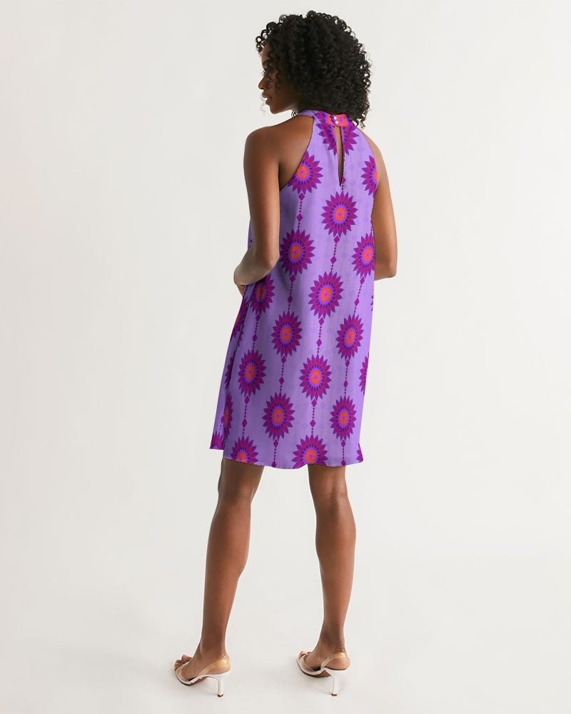 Halter Dress- Lilac-Pat Sutton Designs