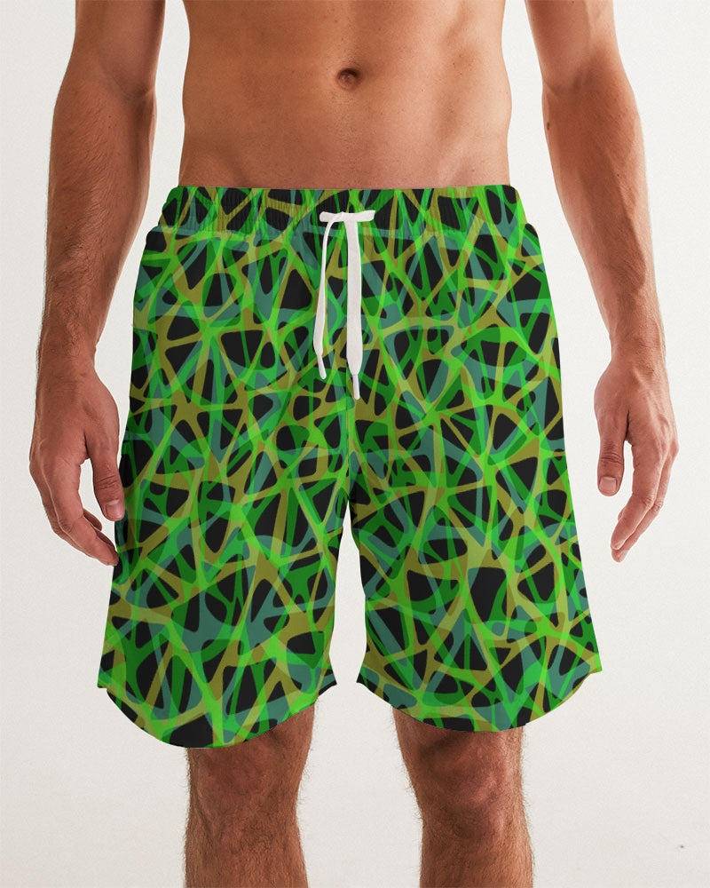 Men's Board Shorts- Seaweed-Pat Sutton Designs