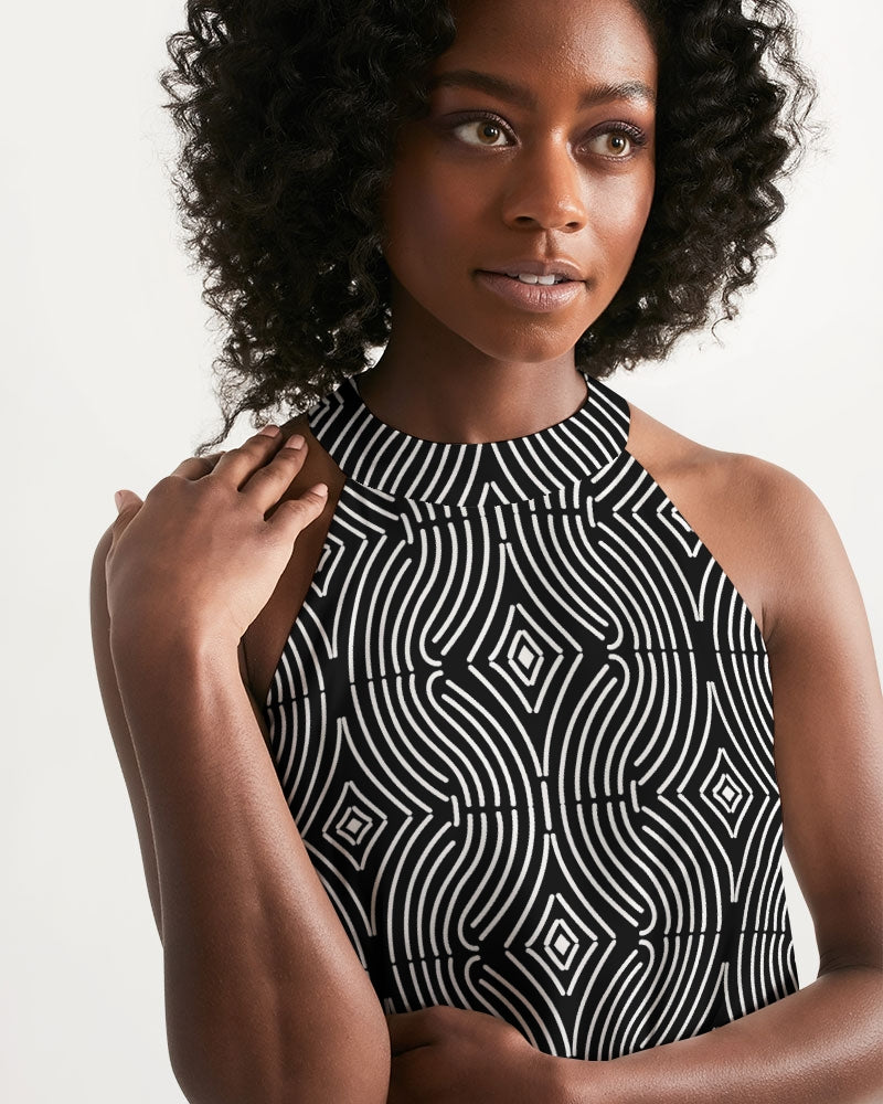 Halter Dress- Labrinth-Pat Sutton Designs