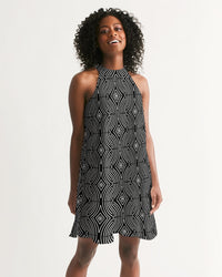 Halter Dress- Labrinth-Pat Sutton Designs