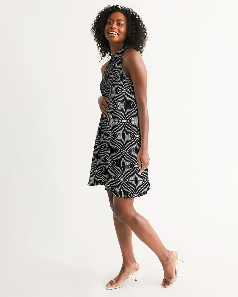 Halter Dress- Labrinth-Pat Sutton Designs