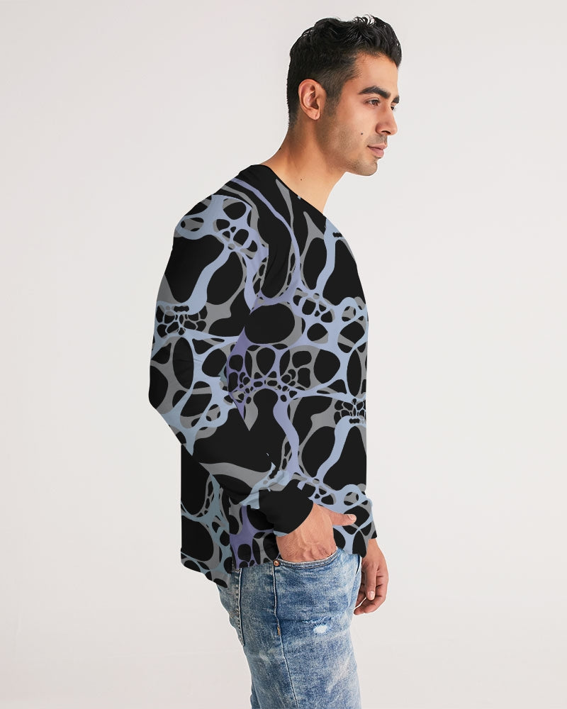 Men's Long Sleeve Tee-Ice Blue-Pat Sutton Designs