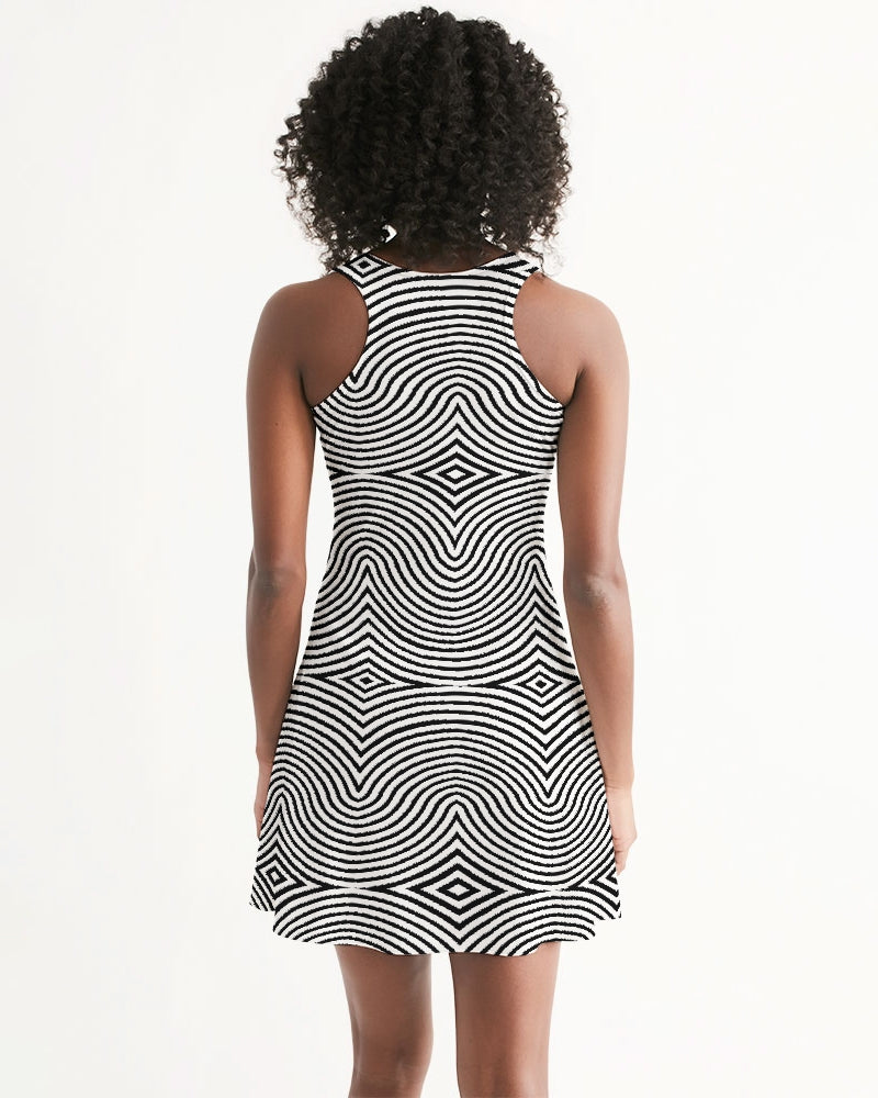 Racerback Dress- Fingerprints-Pat Sutton Designs