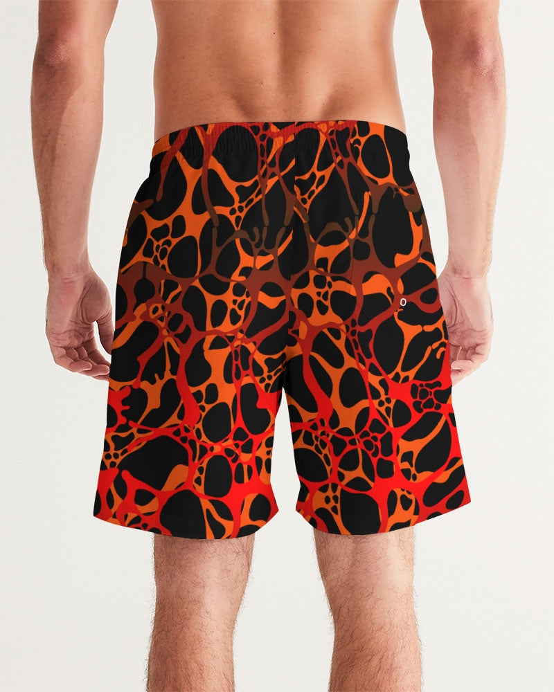 Men's Board Shorts-Red Hot-Pat Sutton Designs