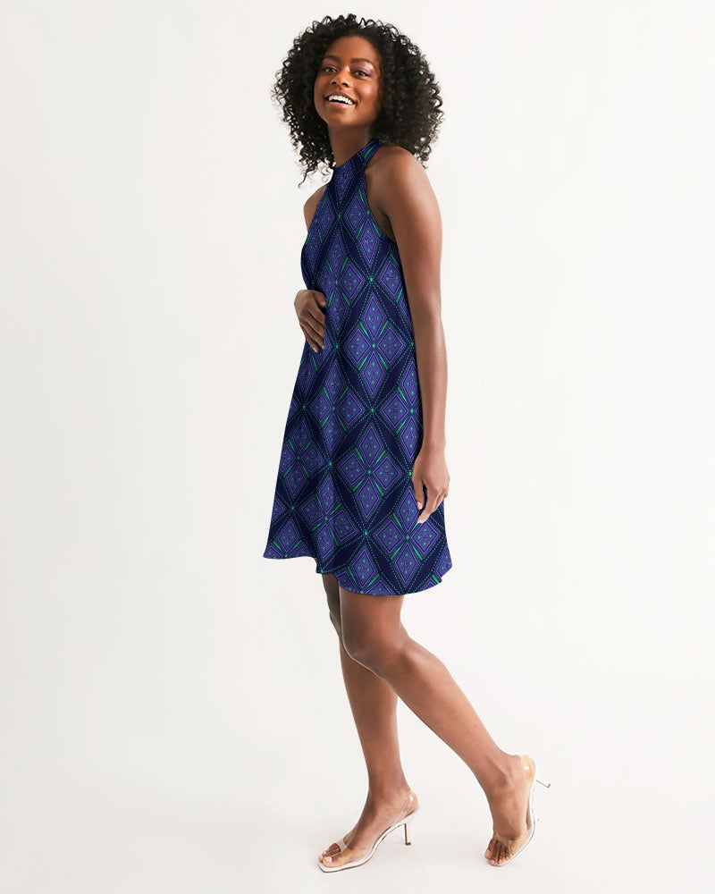 Women's Halter Dress- Jewel-Pat Sutton Designs
