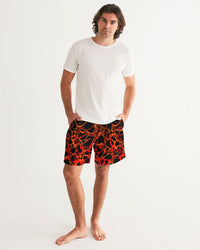 Men's Board Shorts-Red Hot-Pat Sutton Designs
