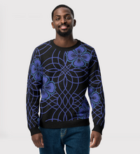 Knitted sweater- Swirl On-Pat Sutton Designs