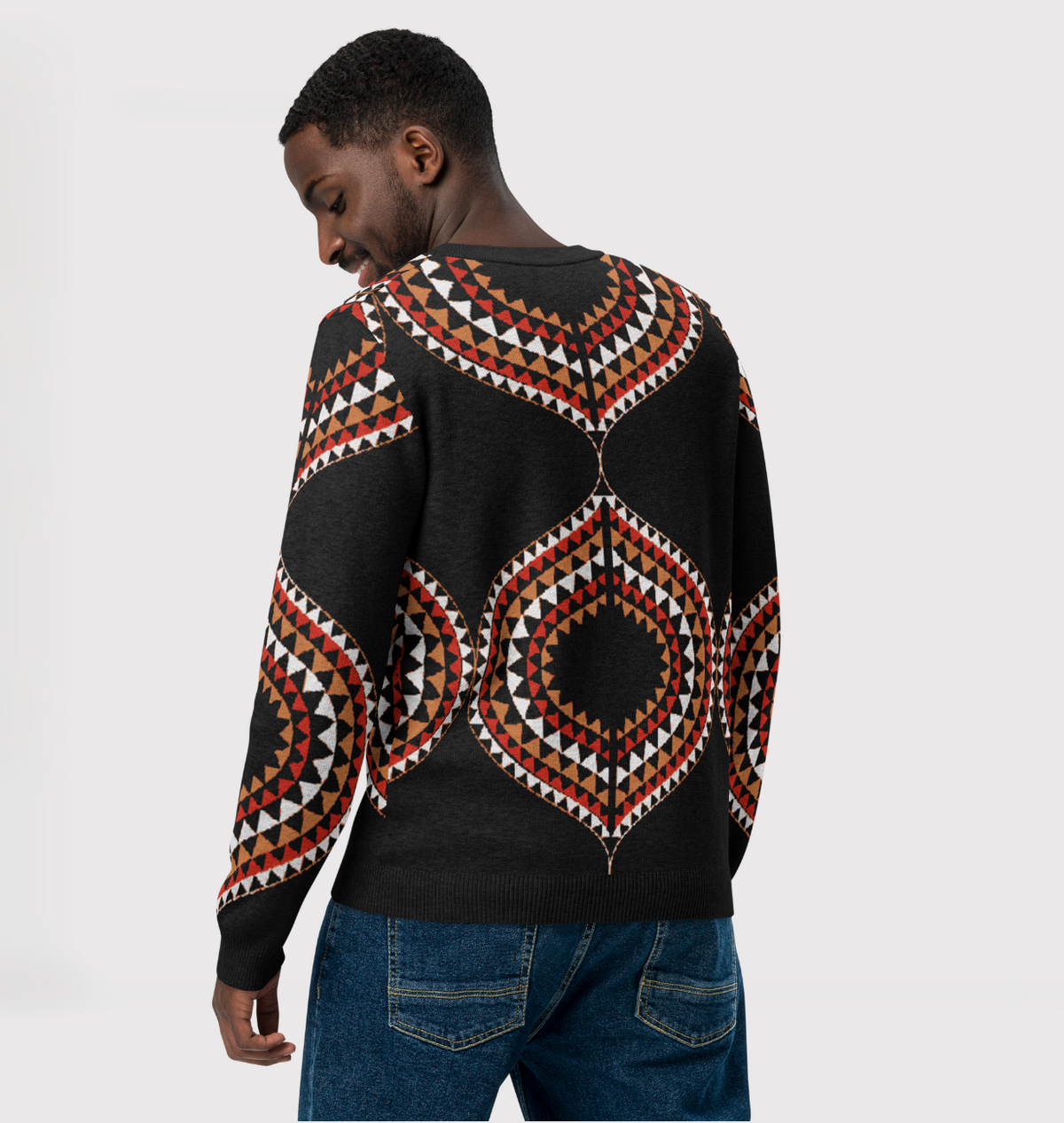Knitted sweater- Mandala-Pat Sutton Designs